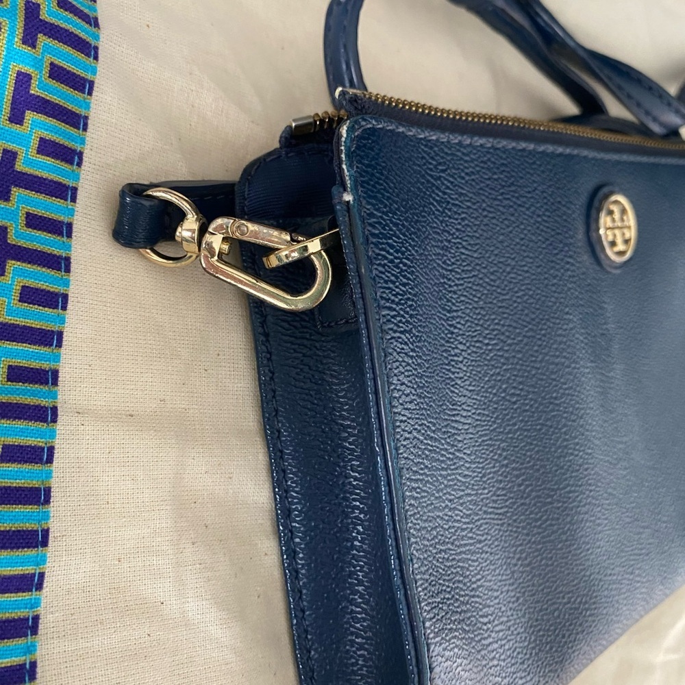 Tory Burch Navy Blue Leather purse​​
